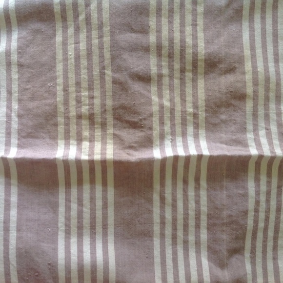 VINTAGE 1930s Lavender & Ecru French Striped Mattress Ticking, 4.7 yds - Picture 3 of 5